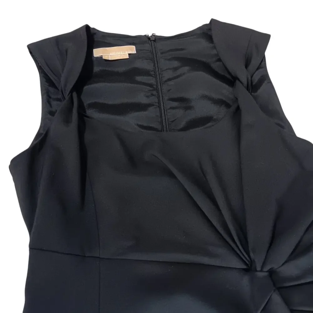 MICHAEL KORS Wool Dress 4 Sheath Chic Classic Black Career Dinner Cocktail Party